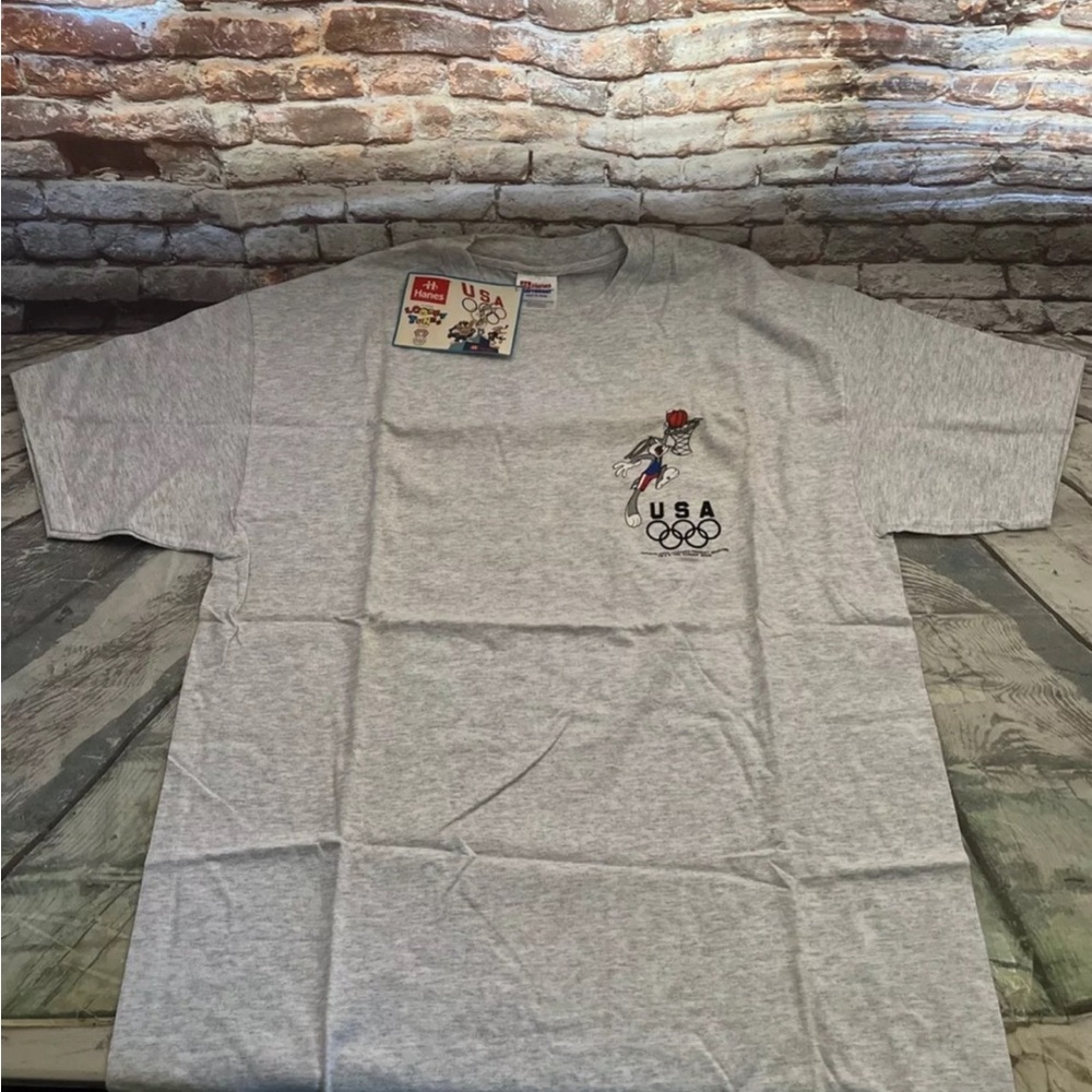Hanes Gray USA Olympics Looney Tunes T-Shirt